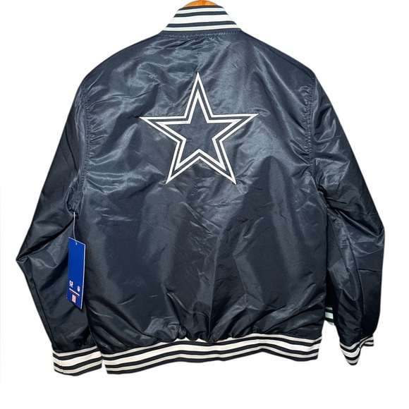 NEW! Dallas Cowboys Ultra Game Satin Bomber Varsity Jacket - Picture 2 of 10
